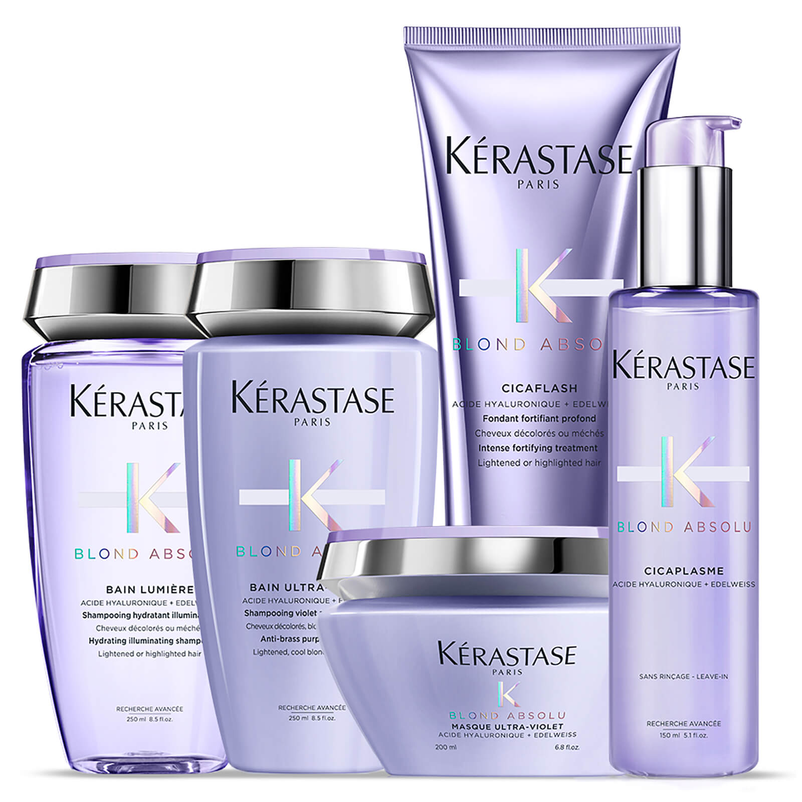 kerastase, szőke haj, blond, blond absolu, sampon, pakolás, maszk, hővédő, bain, fondant, balzsam