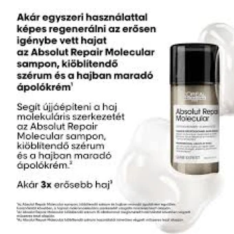 L'Oréal Absolut Repair Molecular Hajban maradó Ápoló Maszk
